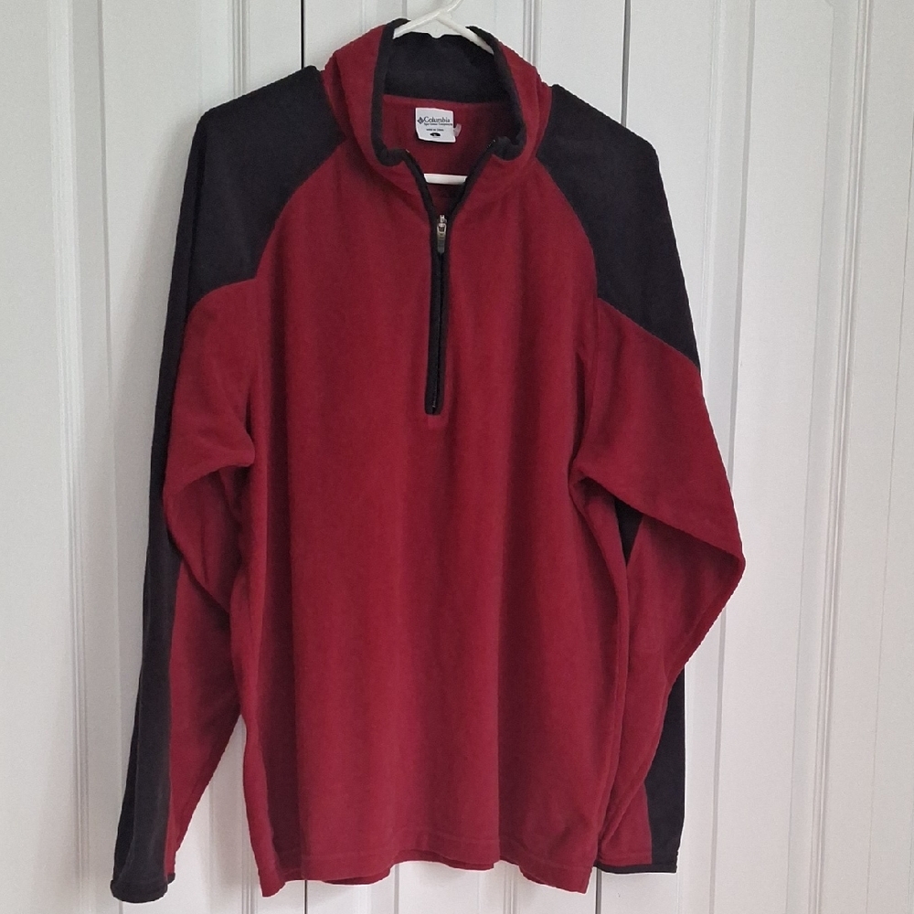 Columbia Red and Black Men's Pullover
